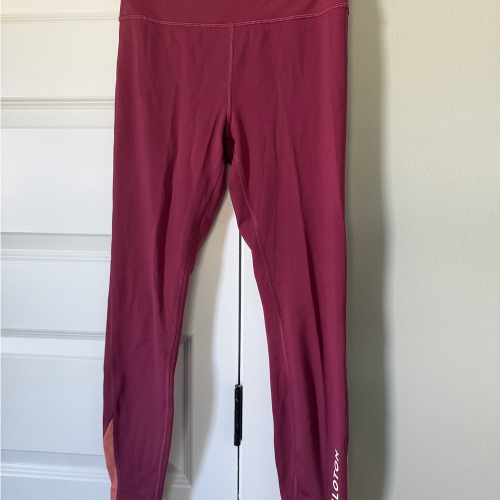 Peloton Maroon Leggings